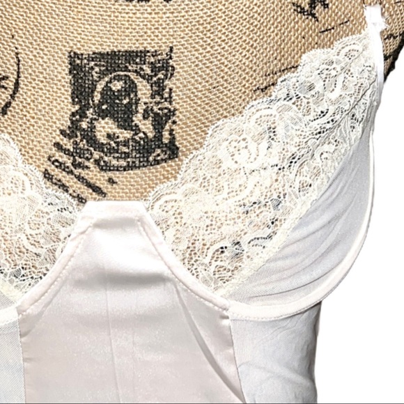 Satin Champagne Mini Slip Dress - Picture 6 of 15